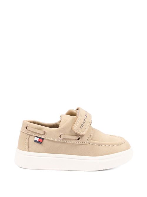 Sneakers bambino Tommy Hilfiger beige basse con velcro TOMMY HILFIGER KIDS | T1B4343400315500